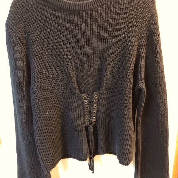 H&M Black Corset Sweater - Picture 4 of 5